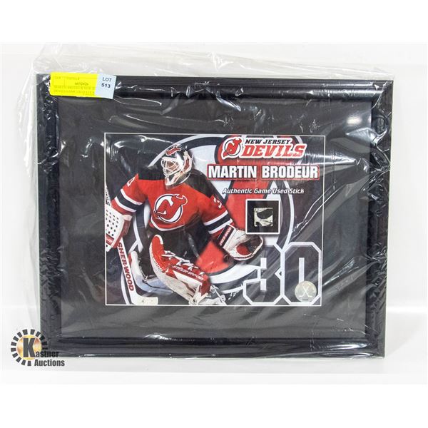 MARTIN BRODEUR NEW JERSEY DEVILS GAME USED STICK