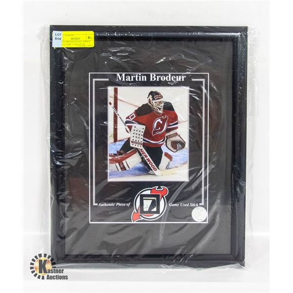 MARTIN BRODEUR NEW JERSEY DEVILS GAME USED STICK