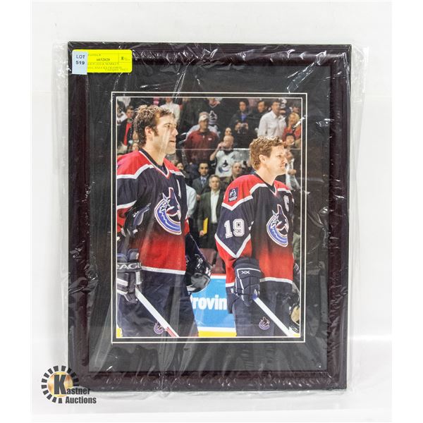 TODD BERTUZZI & MARKUS NASLUND CANUCKS FRAMED