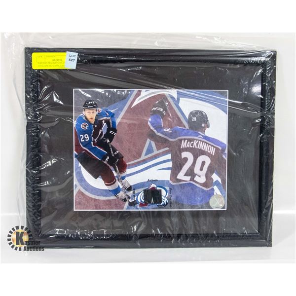 NATHAN MACKINNON COLORADO AVALANCHE GAME USED