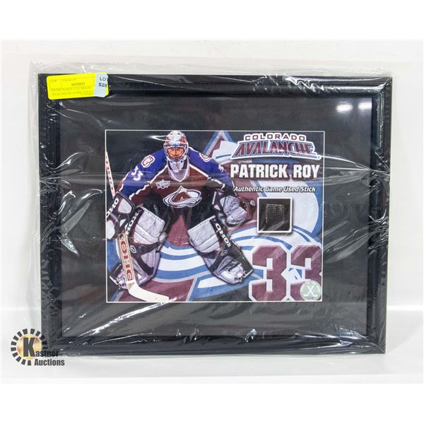 PATRICK ROY COLORADO AVALANCHE GAME USED STICK COA