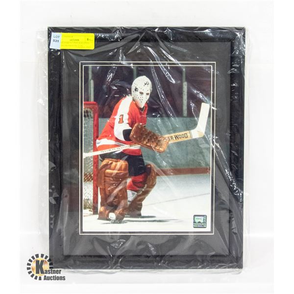 BERNIE PARENT PHILADELPHIA FLYERS FRAMED PICTURE