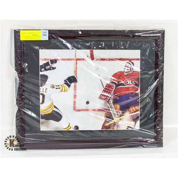 KEN DRYDEN (CANADIENS) & JEAN RATELLE (BRUINS)