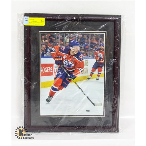 CONNOR MCDAVID EDMONTON OILERS FRAMED PICTURE