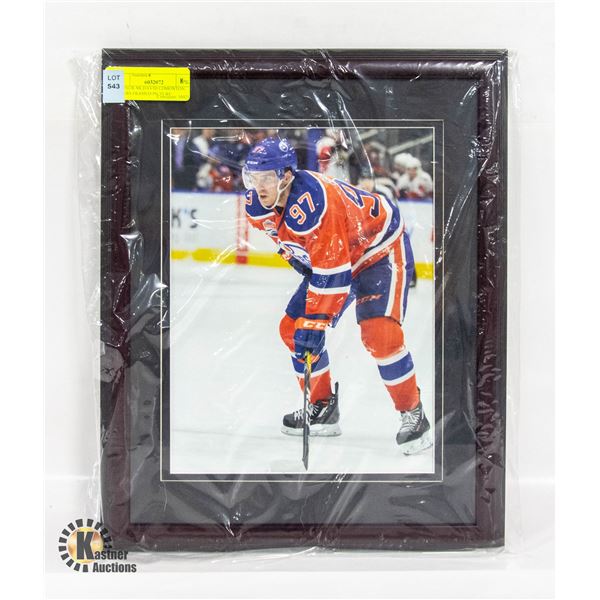 CONNOR MCDAVID EDMONTON OILERS FRAMED PICTURE