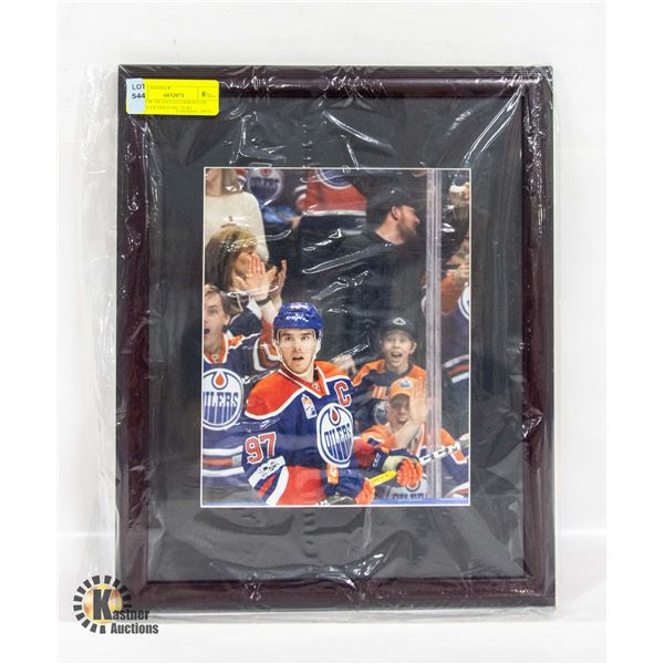 CONNOR MCDAVID EDMONTON OILERS FRAMED PICTURE