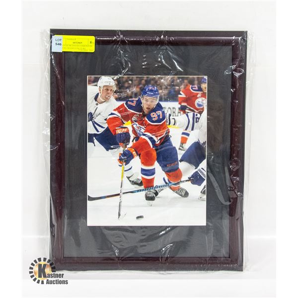 CONNOR MCDAVID EDMONTON OILERS FRAMED PICTURE