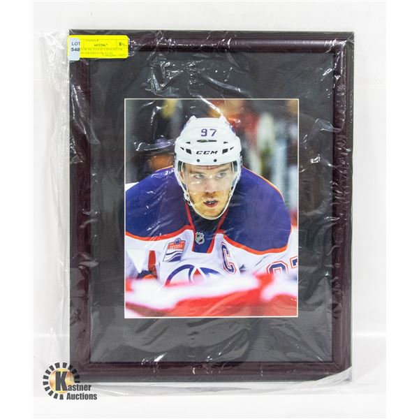 CONNOR MCDAVID EDMONTON OILERS FRAMED PICTURE