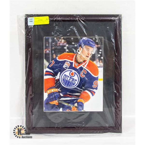 CONNOR MCDAVID EDMONTON OILERS FRAMED PICTURE