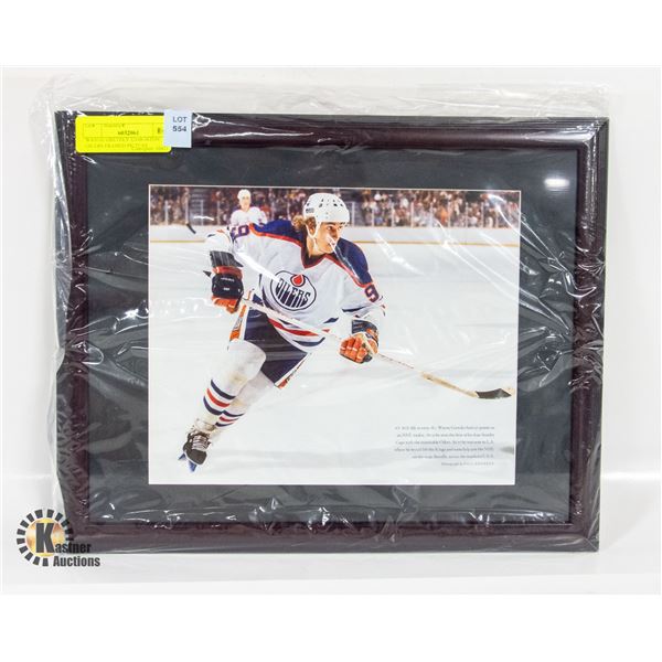 WAYNE GRETZKY EDMONTON OILERS FRAMED PICTURE