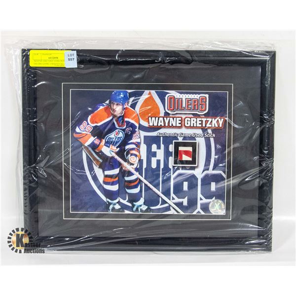 WAYNE GRETZKY EDMONTON OILERS GAME USED STICK COA