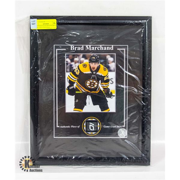 BRAD MARCHAND BOSTON BRUINS GAME USED STICK COA