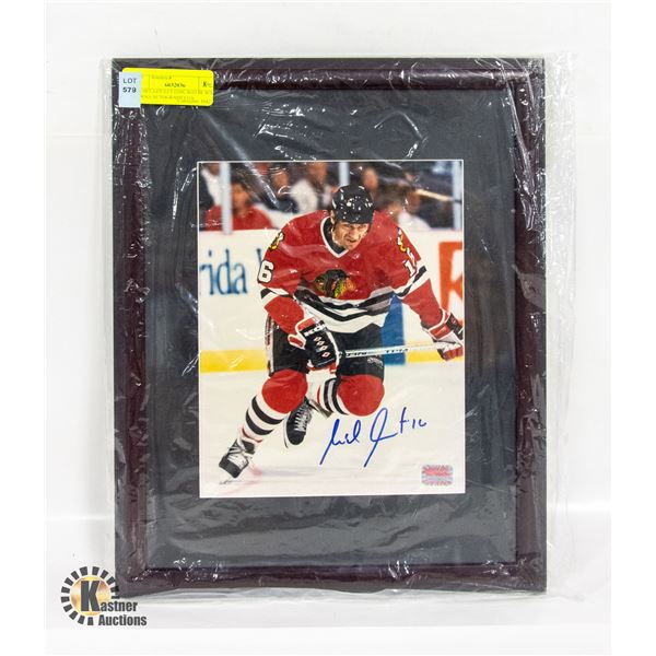 MICHEL GOULET CHICAGO BLACK HAWKS AUTOGRAPH COA