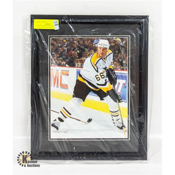 MARIO LEMIEUX PITTSBURGH PENGUINS FRAMED PICTURE