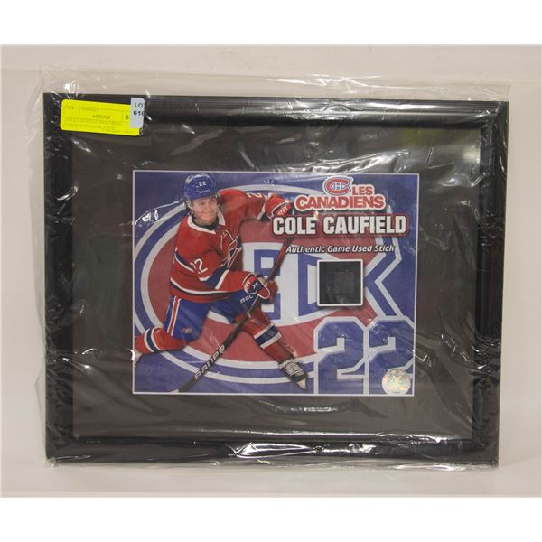 COLE CAUFIELD MONTREAL CANADIENS GAME USED
