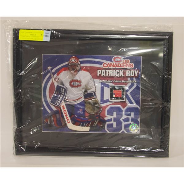 PATRICK ROY MONTREAL CANADIENS GAME USED STICK COA