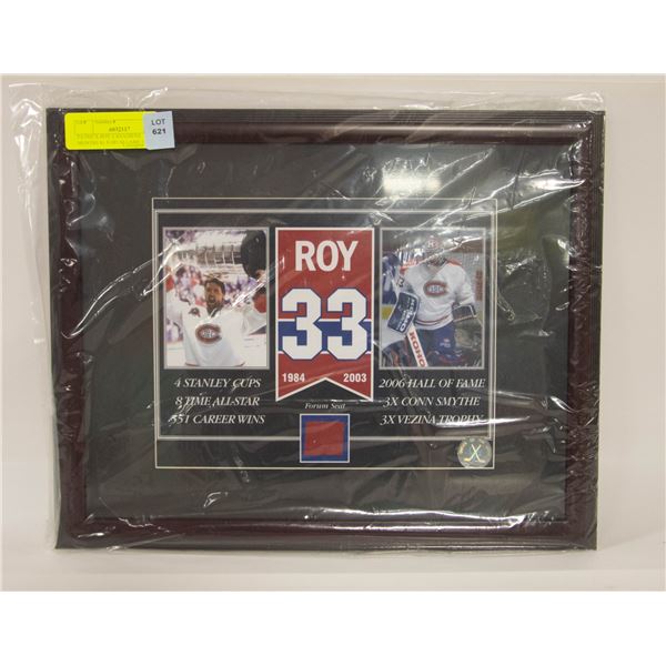 PATRICK ROY CANADIENS MONTREAL FORUM GAME USED