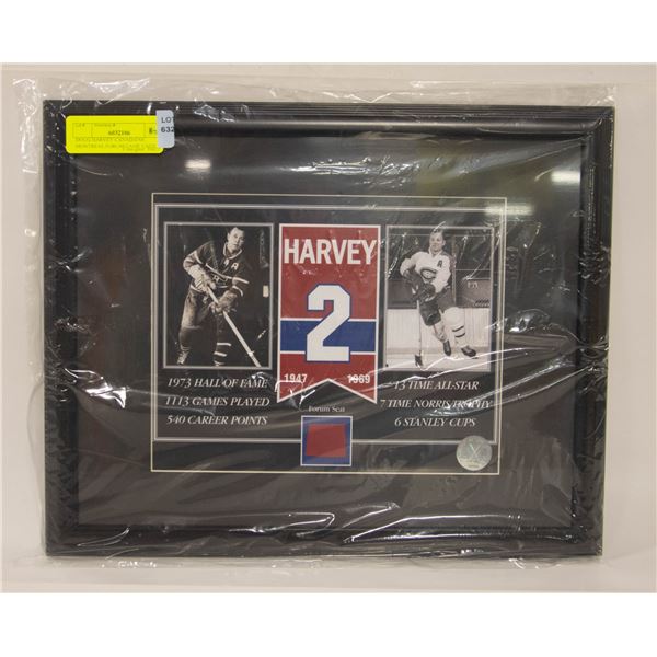 DOUG HARVEY CANADIENS MONTREAL FORUM GAME USED