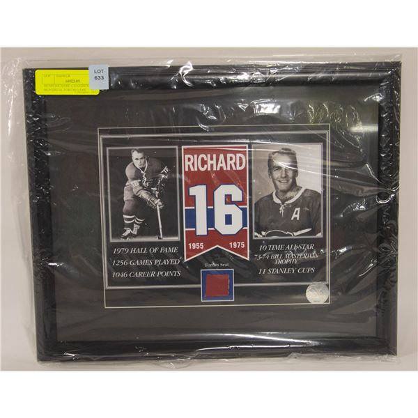 HENRI RICHARD CANADIENS MONTREAL FORUM GAME