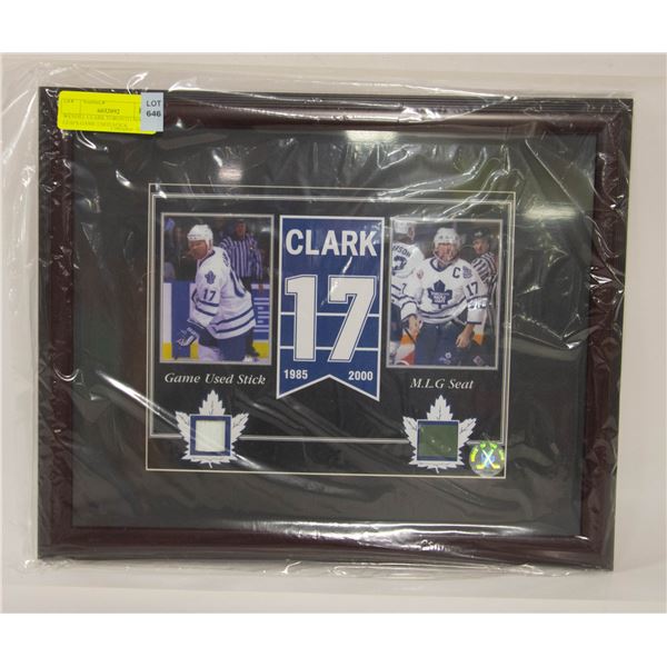 WENDEL CLARK TORONTO MAPLE LEAFS GAME USED STICK