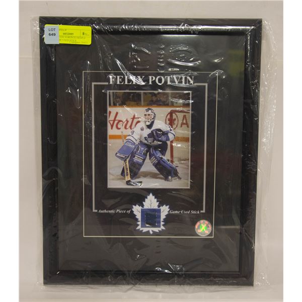FELIX POTVIN TORONTO MAPLE LEAFSGAME USED STICK
