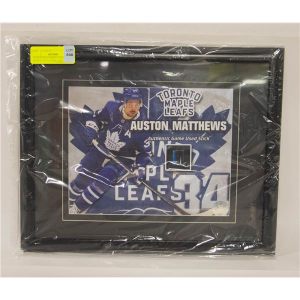 AUSTON MATTHEWS TORONTO MAPLE LEAFS GAME USED