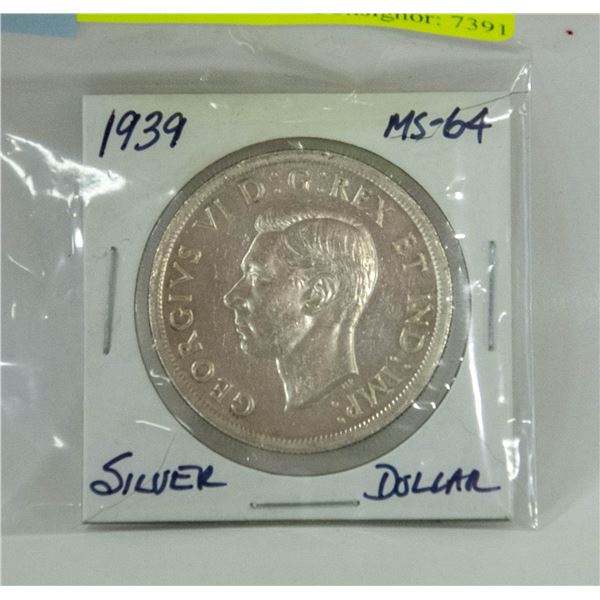 1939 HIGH GRADE SILVER DOLLAR