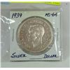 Image 1 : 1939 HIGH GRADE SILVER DOLLAR