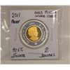Image 1 : 2011 92.5% SILVER 2 DOLLARS WITH GOLD PLATED