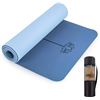 Image 1 : NEW UMINEUX YOGA MAT LIGHT BLUE NAVY COLOR