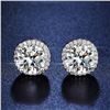 Image 2 : 4 CT GRA CERTIFIED MOISSANITE 925 SILVER EARRINGS