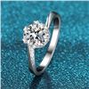 Image 1 : 1 CT GRA CERTIFIED MOISSANITE 925 SILVER