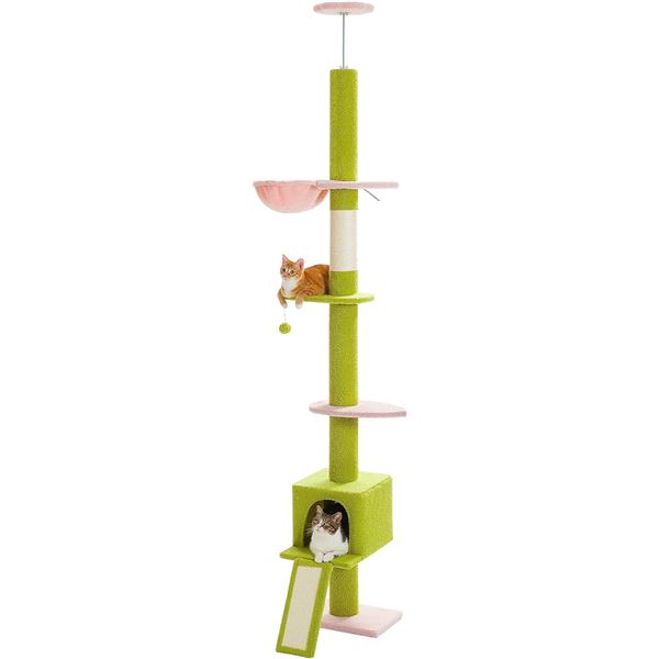 NEW PAWZ ROAD FLOOR AMT0264 PINK CAT TOWER