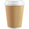 Image 1 : NEW CASE OF 500 X12OZ RIPPLE PAPER CUPS