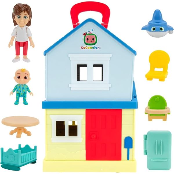 NEW COCOMELON DELUXE FAMILY HOUSE PLAYSET - 11PC