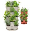 Image 1 : NEW STACKABLE VERTICAL PLANTER - 5 PC WHITE