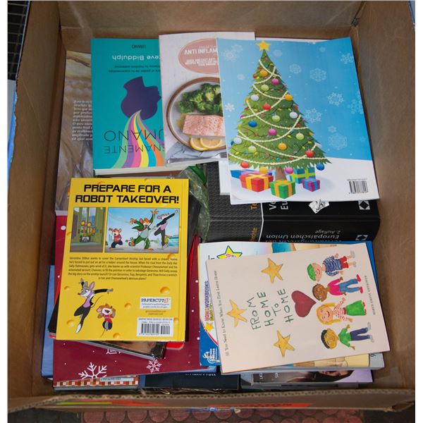 BOX OF NEW AMAZON BOOKS