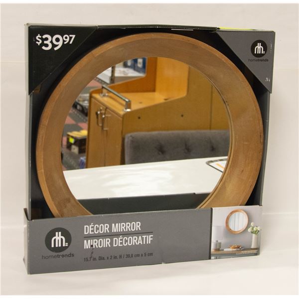 NEW ROUND DECOR MIRROR 15.7"