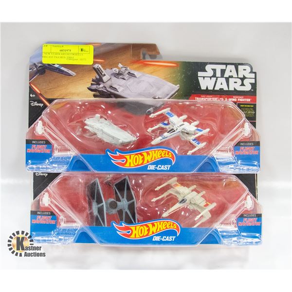 2 NEW STARWARS HOTWHEELS DIECAST FIGURES: FIRST
