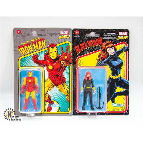 2 MARVEL LEGENDS - IRONMAN & BLACK WIDOW