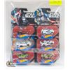 Image 1 : 6 NEW STARWARS HOTWHEELS CARS: DARTH MAUL,