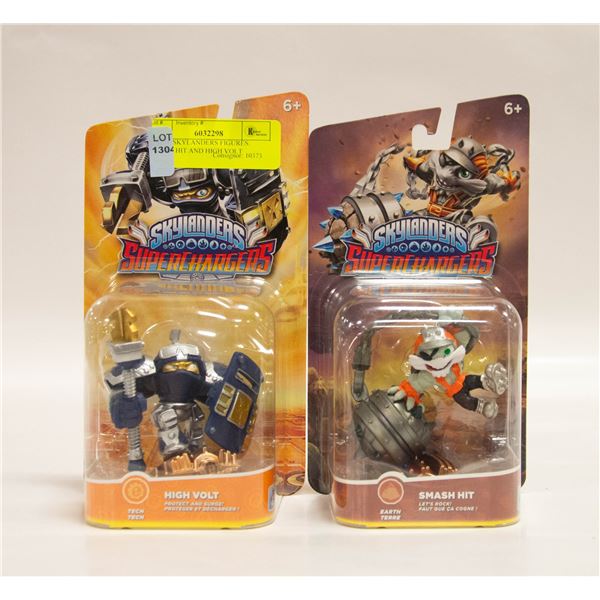 2 NEW SKYLANDERS FIGURES: SMASH HIT AND HIGH VOLT
