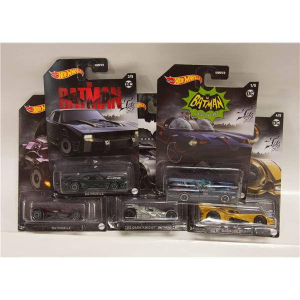 COMPLETE MINI SERIES HOTWHEELS BATMAN 1-5