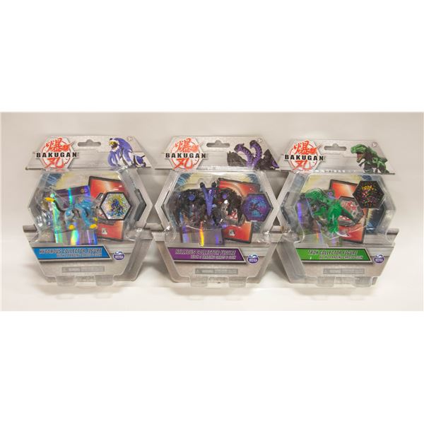 3 NEW BAKUGAN FIGURES: TROX, HYDORUS, NILLIOUS