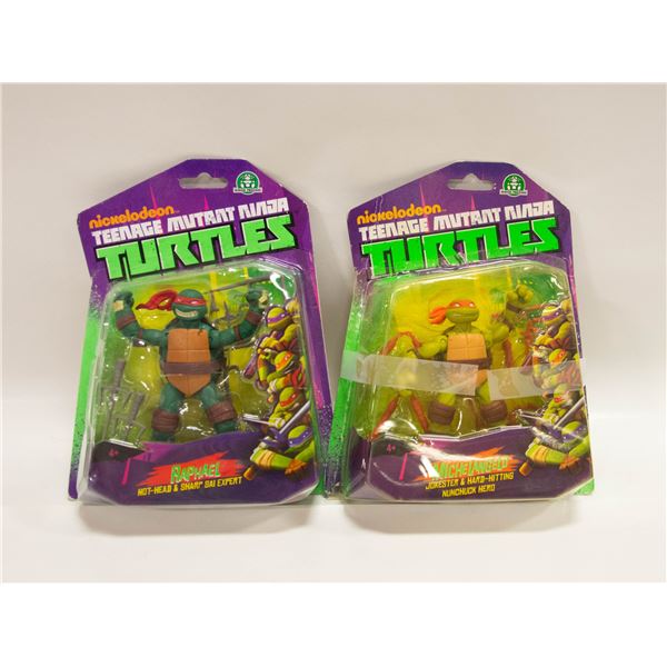 2 NEW NICKELODEON TMNT: MICHELANGELO & RAPHAEL