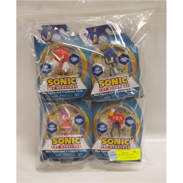 4 NEW SONIC THE HEDGEHOG FIGURES