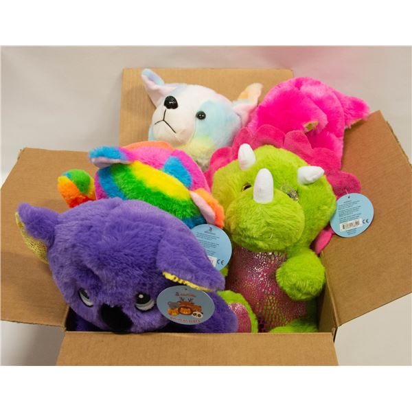 5 NEW CALPLUSH ANIMAL PALS