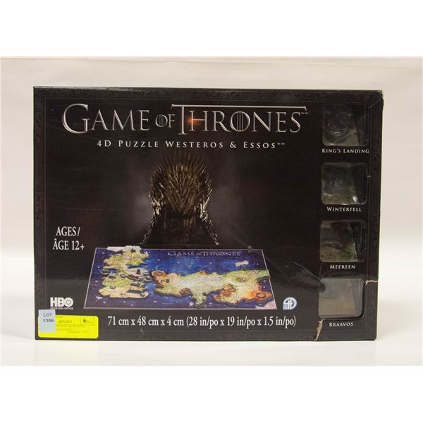 GAME OF THRONES 4D PUZZLE WESTEROS AND ESSOS