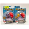 Image 1 : 2 NEW POKEMON POKEBALL TOSS TOYS: PIKACHU & NOIBAT