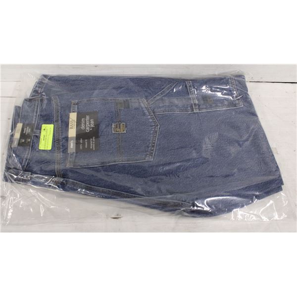 NEW BASS DENIM 100% COTTON WORK JEANS W 32 L 32